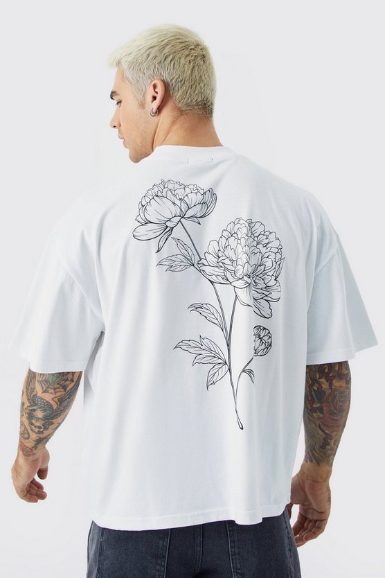 Kastiges Oversize T-Shirt mit Print