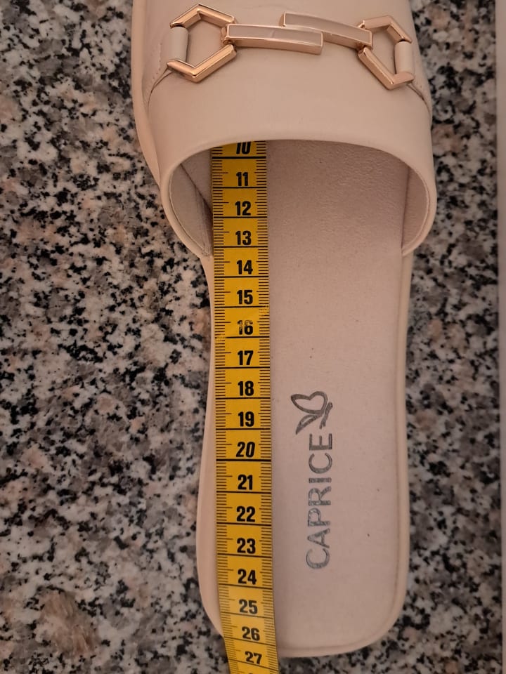 Caprice Leder-Pantoletten in Beige günstig kaufen 41