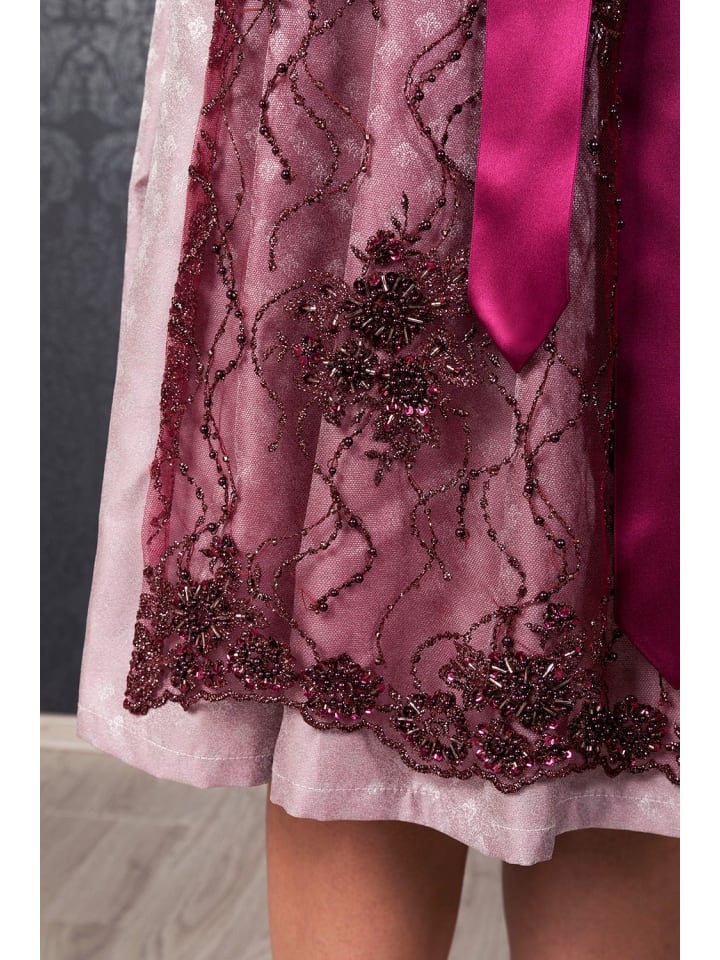 Edelnice Midi Dirndl Alice in lila, rosé günstig kaufen