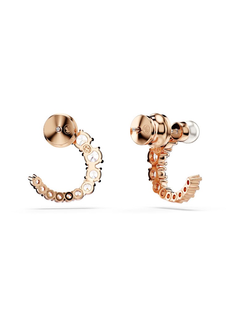 Swarovski Matrix stud earrings with crystal