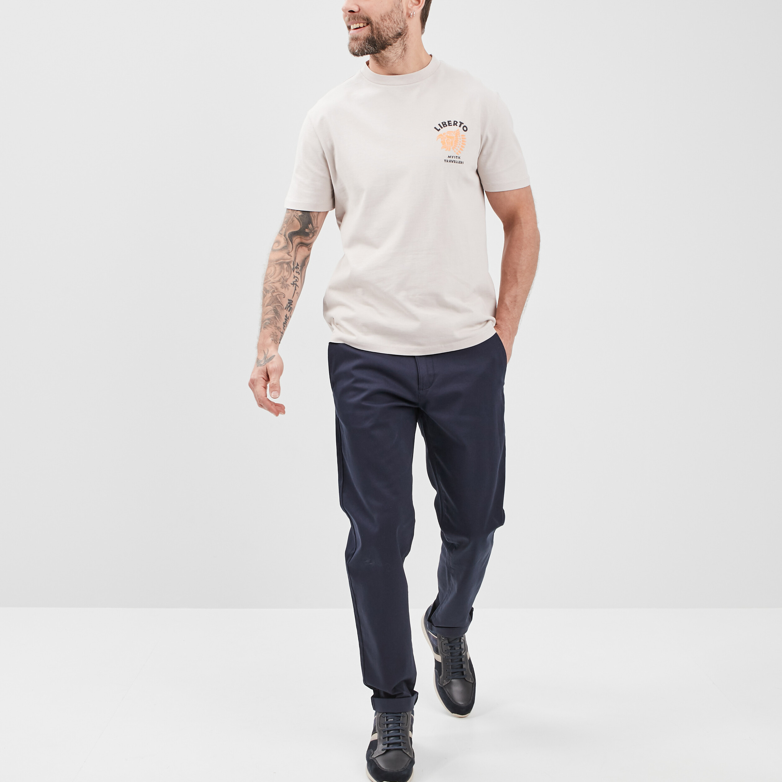 T-shirt Liberto sable homme | La Halle