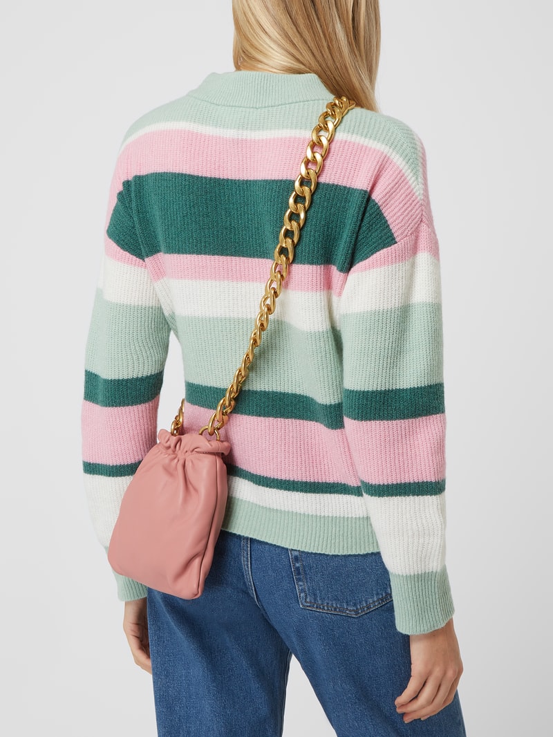 Crossbody Bag aus Leder Modell 'Lilou' in rosé