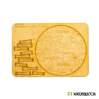 Wooden Planks 100 mm Round Base Topper (1)
