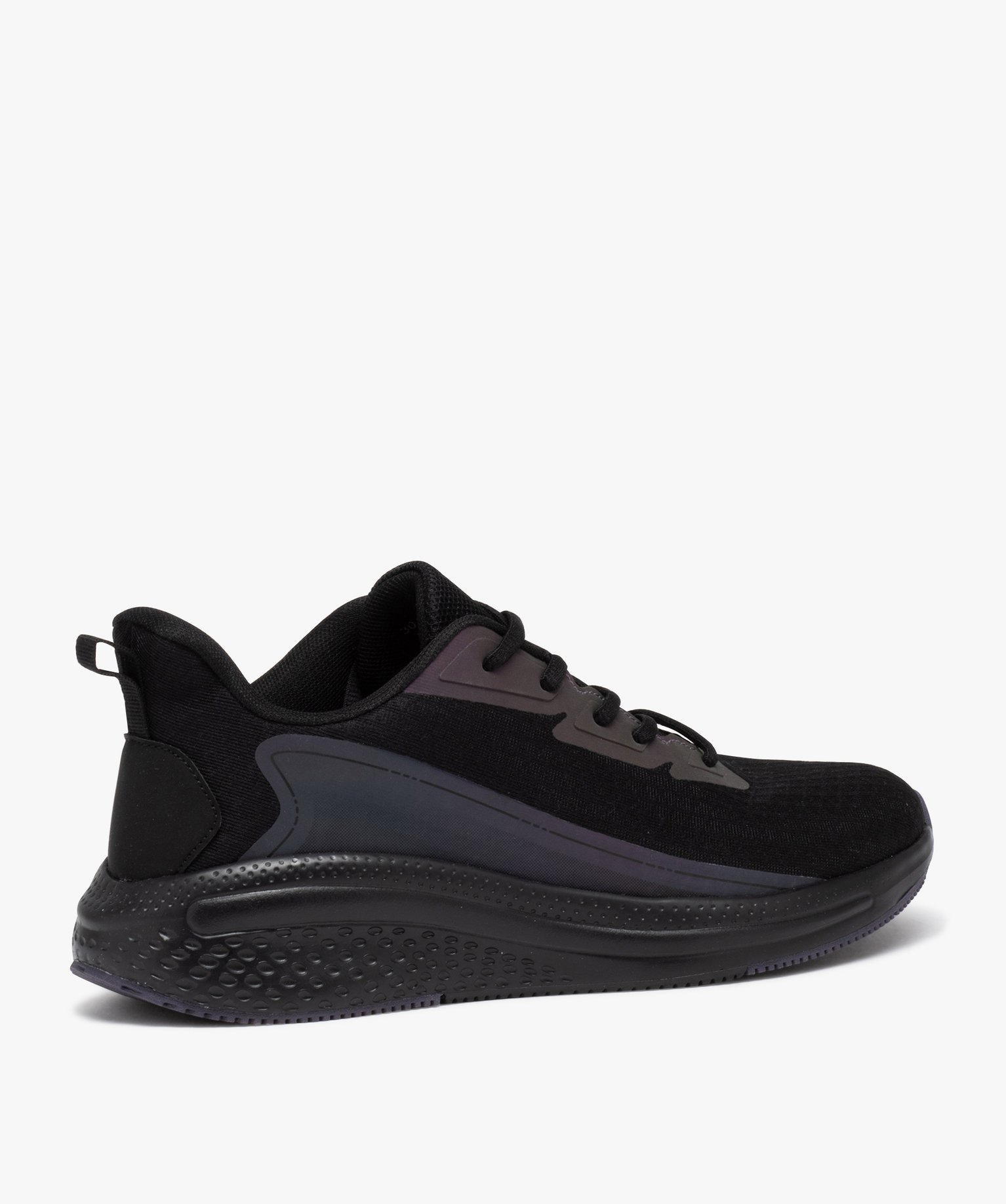 Baskets homme running en mesh avec détails irisés noir | GEMO