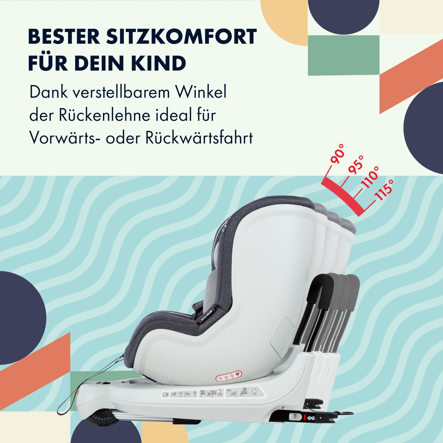 Babify Autokindersitz Swivel 360 Protect Auto-Kindersitz, ab: ab Geburt, bis: 4 Jahre, ab: 2 kg, bis: 18 kg