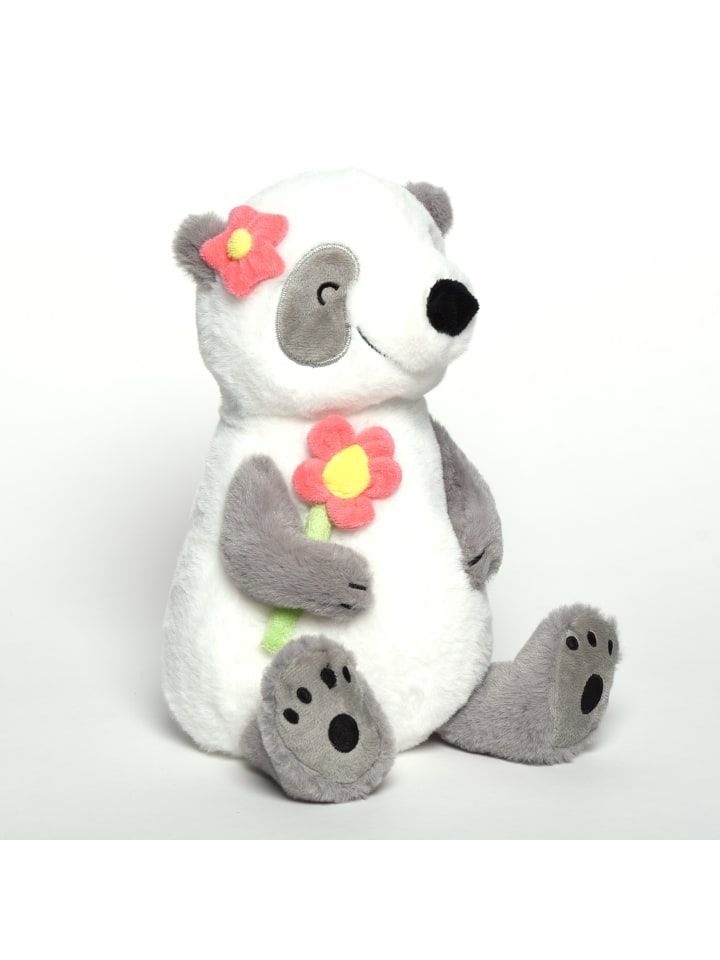 Mr. & Mrs. Panda Kuscheltier Panda mit Blume mit Spruch in Grau Pastell günstig kaufen onesize