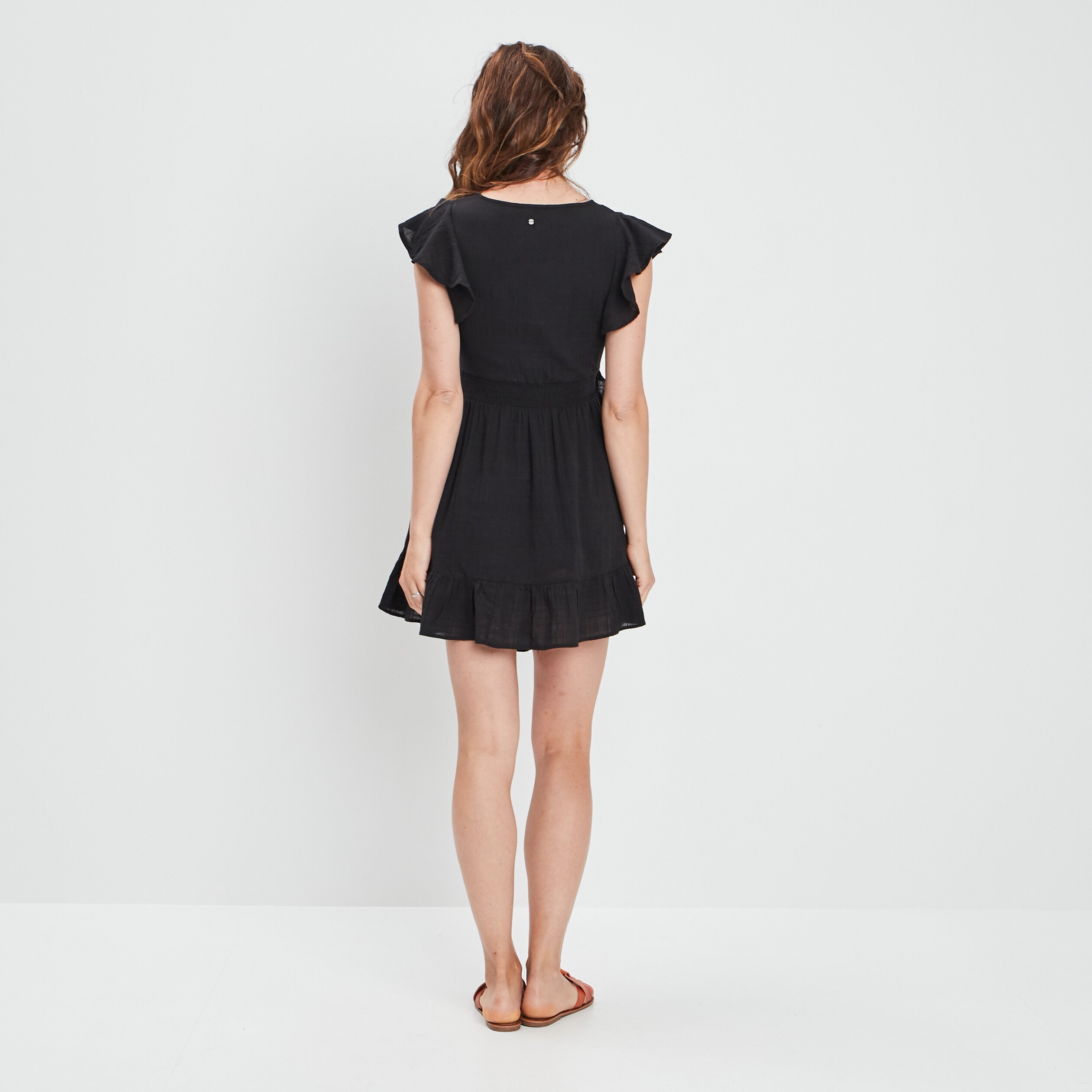 Robe évasée Liberto noir femme | La Halle