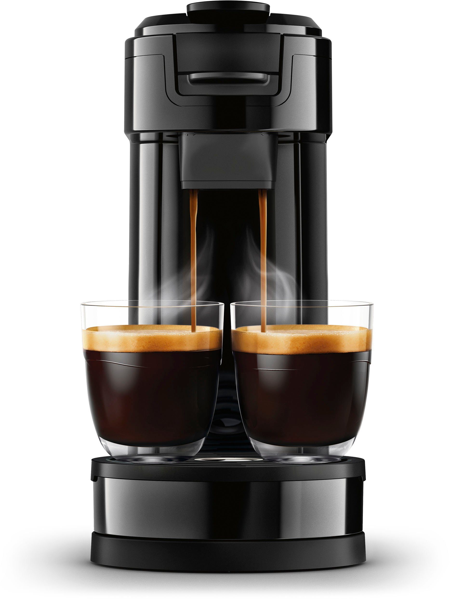 Philips Senseo Kaffeepadmaschine Switch HD6592/64, 26% recyceltem Plastik, Kaffee Boost Technologie, 1l Kaffeekanne, Crema Plus, inkl. Kaffeepaddose Wert €9,90 UVP