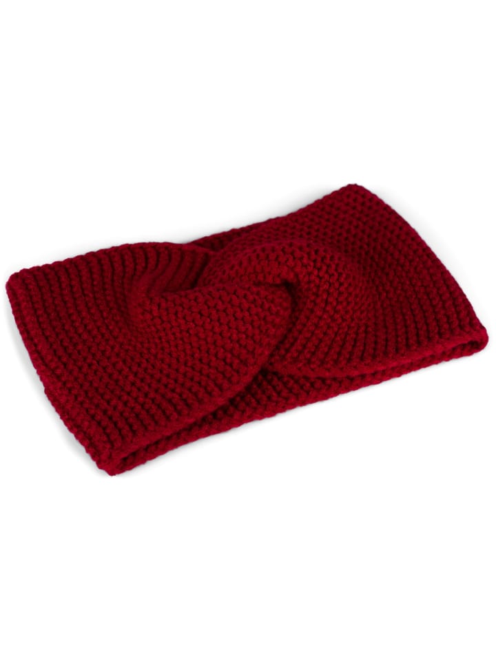 styleBREAKER Strick Stirnband in Bordeaux-Rot günstig kaufen onesize