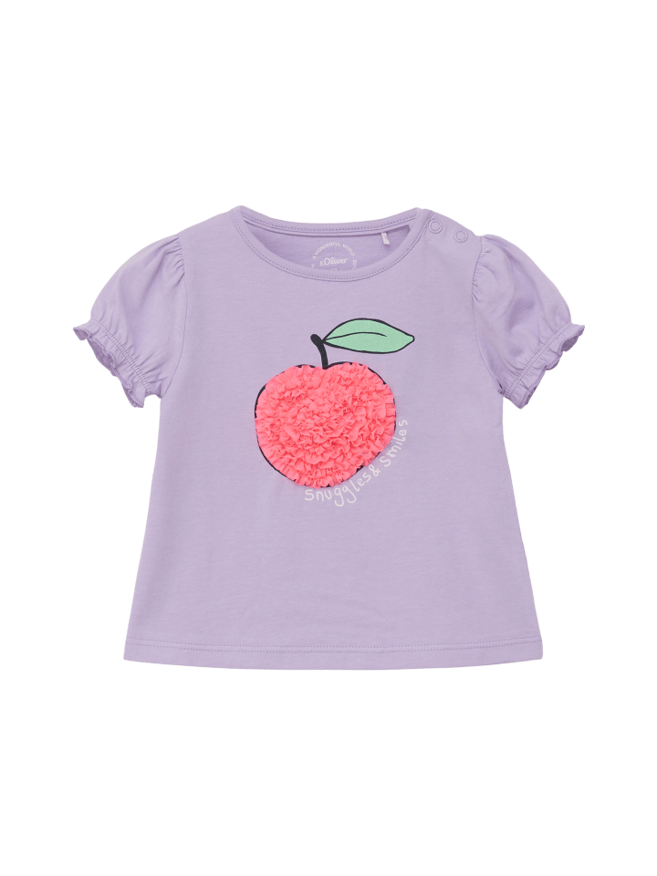 s.Oliver T-Shirt kurzarm in Lila günstig kaufen