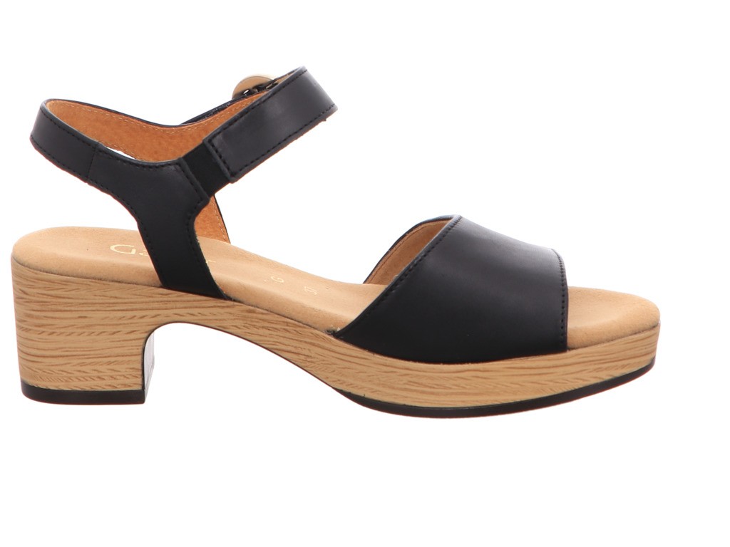 GABOR Komfort Sandalen schwarz Gabor Comfort Plateau Sandale 42.071.57