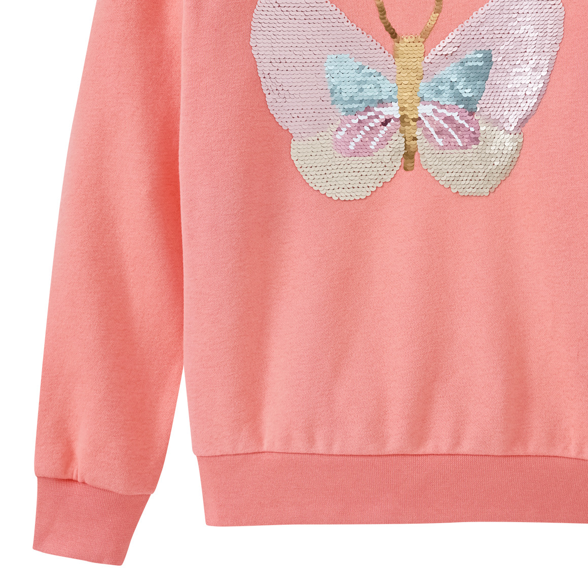 Mädchen Sweatshirt mit Wendepailletten