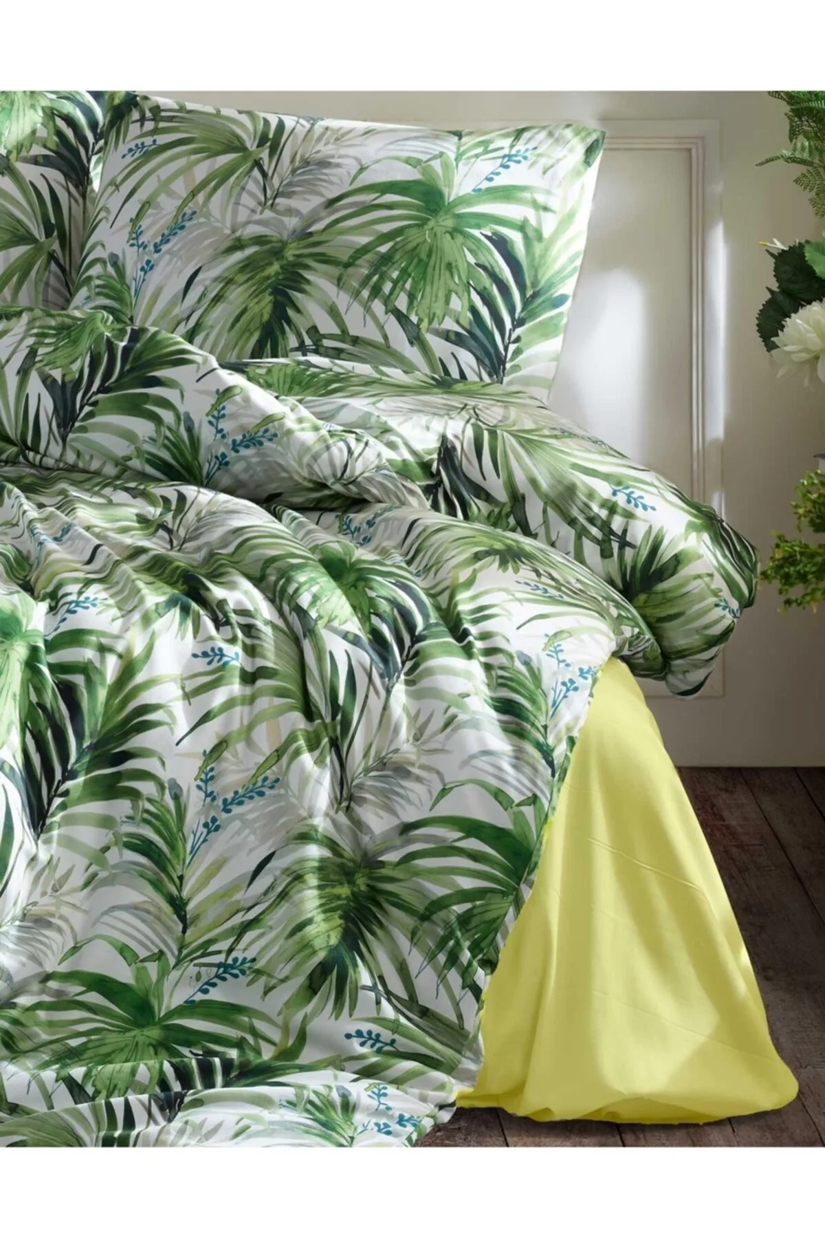 Elart  Nature Texture Bettbezug-Set für Einzelbett, 100 % natürliche Baumwolle, Ranforce, 3-teilig