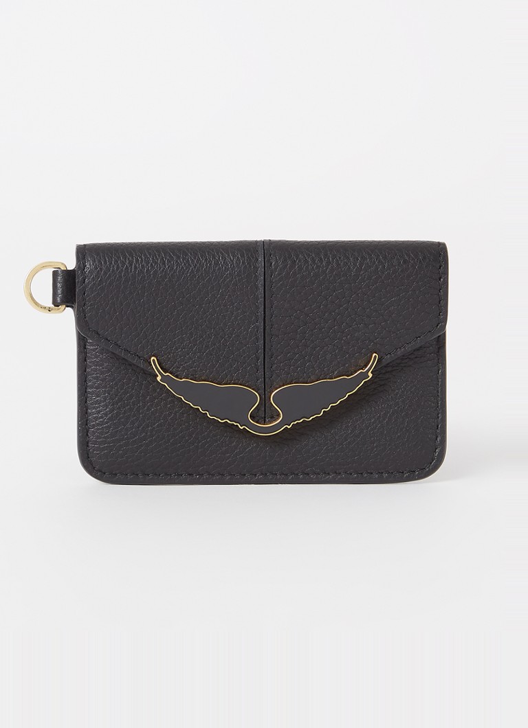 Suport card Zadig&Voltaire Borderline din piele de vițel