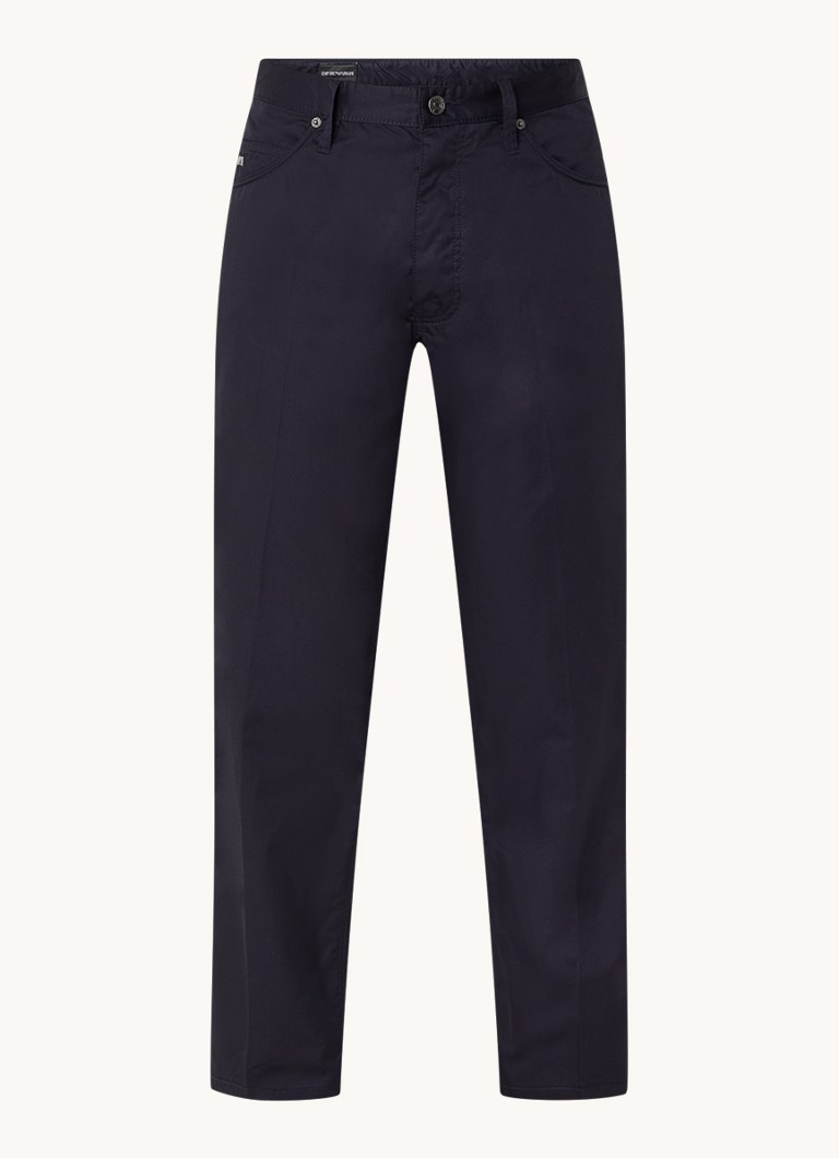 Pantaloni Emporio Armani cu croi larg și buzunare laterale