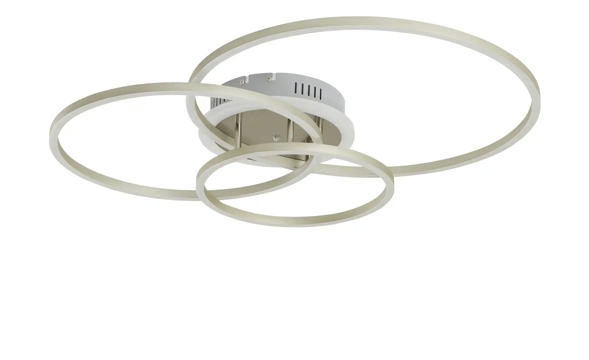 Meisterleuchten LED-Deckenleuchte, 3 Ringe, alufarben