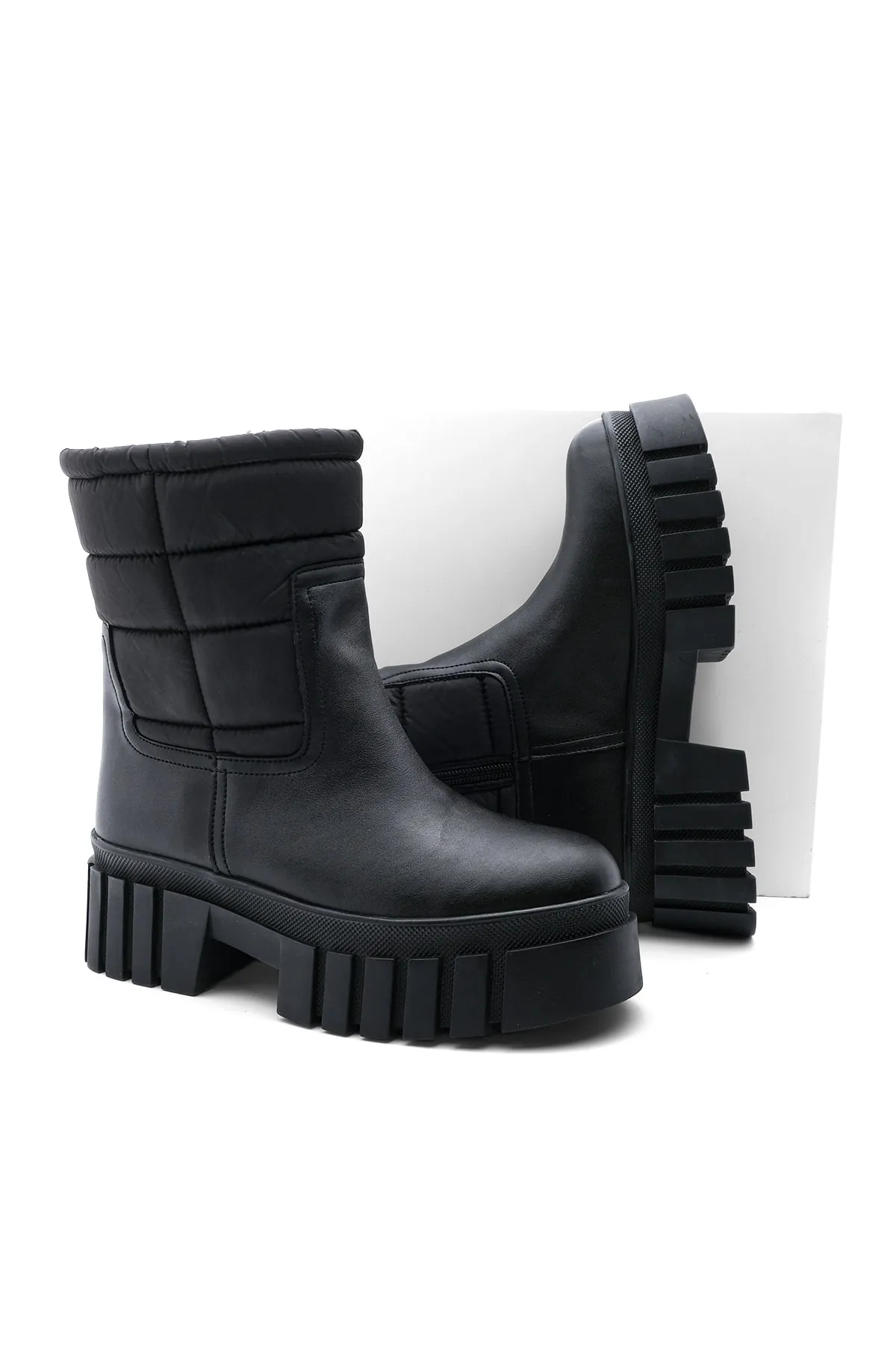Marjin  Stiefelette - Schwarz - Blockabsatz