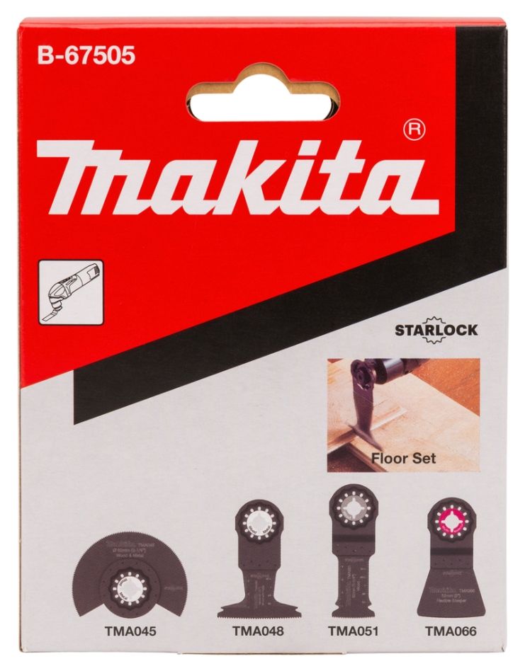 Makita pribor B-67505 Set za pod Multifunkcionalni alat Starlock, 4 dijela