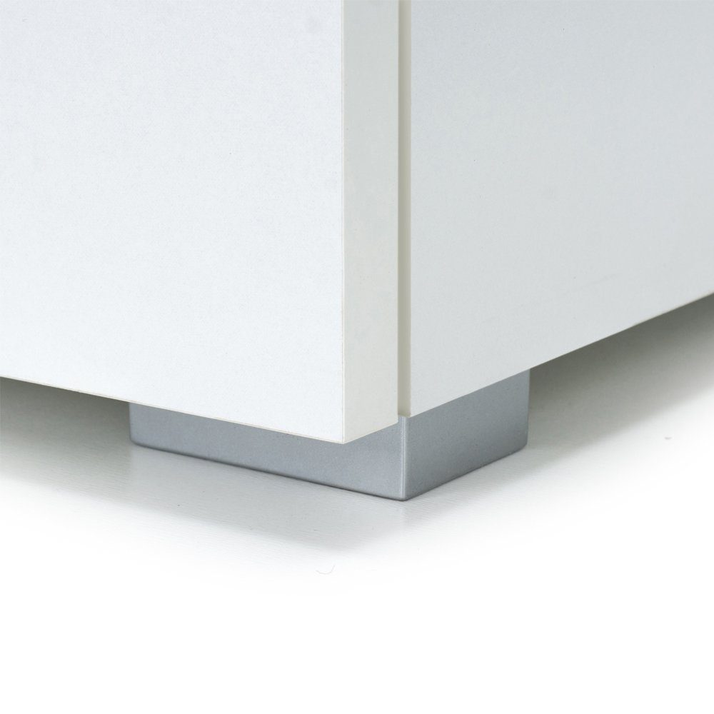 Casaria Kommode Alba DB101, mit 3 Türen 2 Schubladen 107x75x35 cm spiegelbarer Aufbau Holz