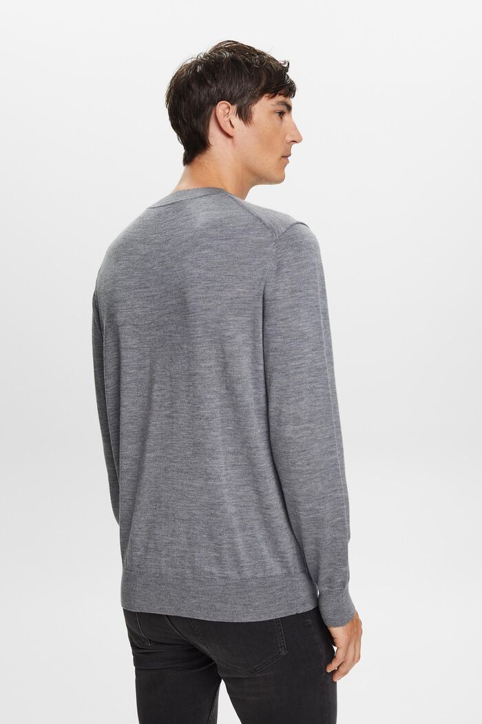 Wollpullover mit Rundhalsausschnitt
