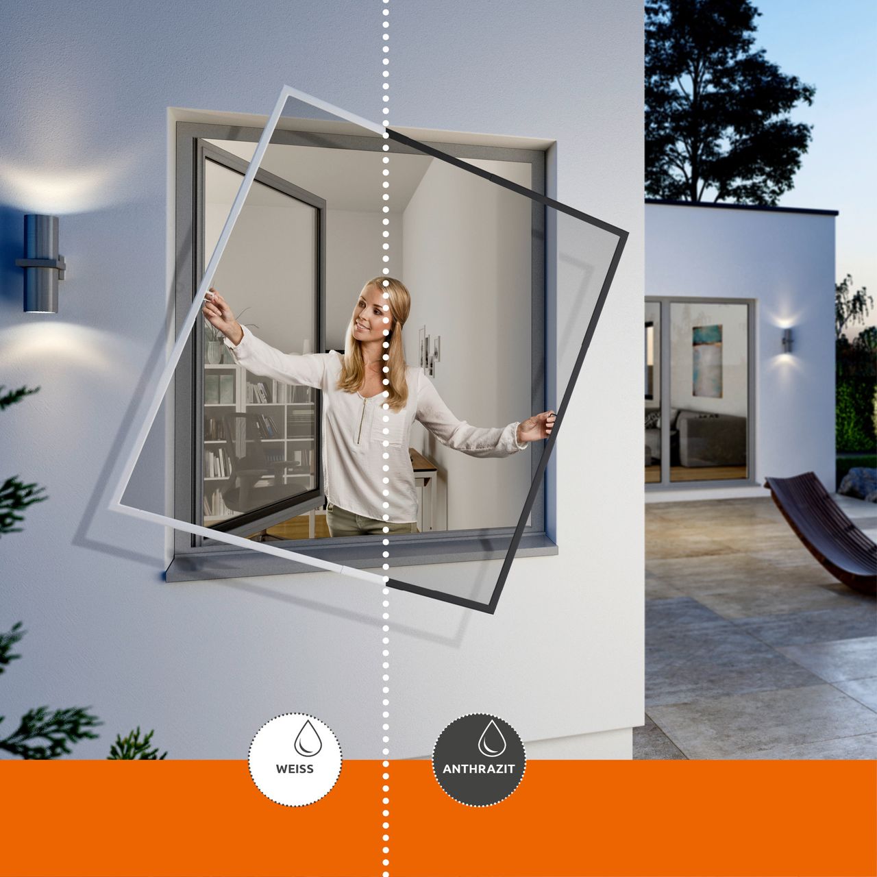 Powertec Rahmen Fenster Flexi Fit 130x150 Weiß