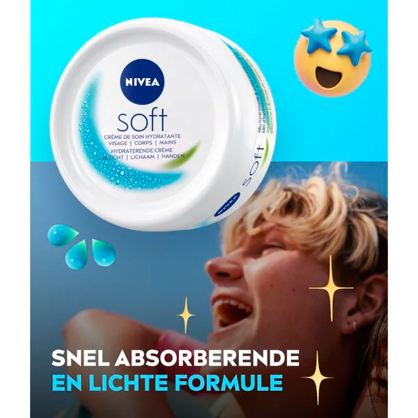 NIVEA Soft hidratáló krém 300ml
