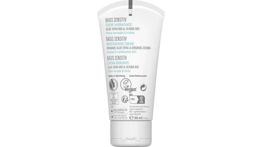 lavera BASIS SENSITIV Feuchtigkeitscreme 50 ml