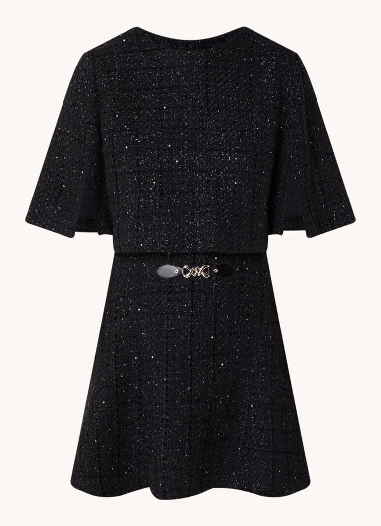 Maje Mini dress with tweed look and lurex