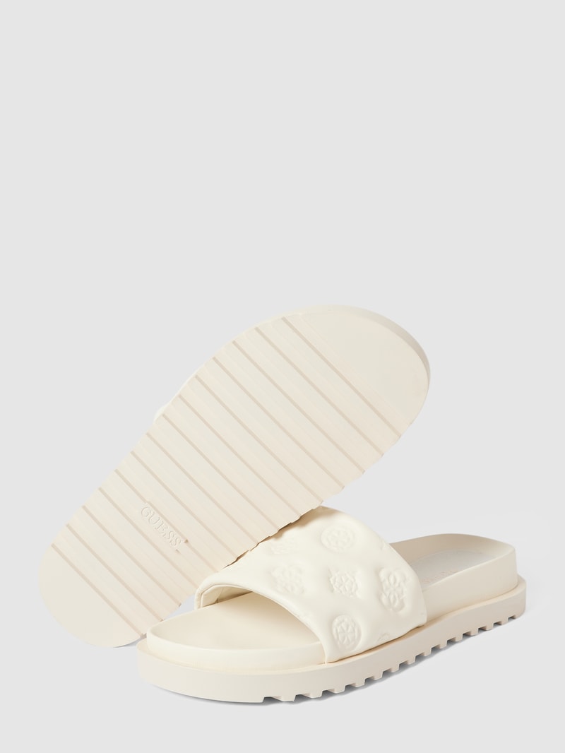 Slides mit Label-Print Modell 'FABETZA' in offwhite