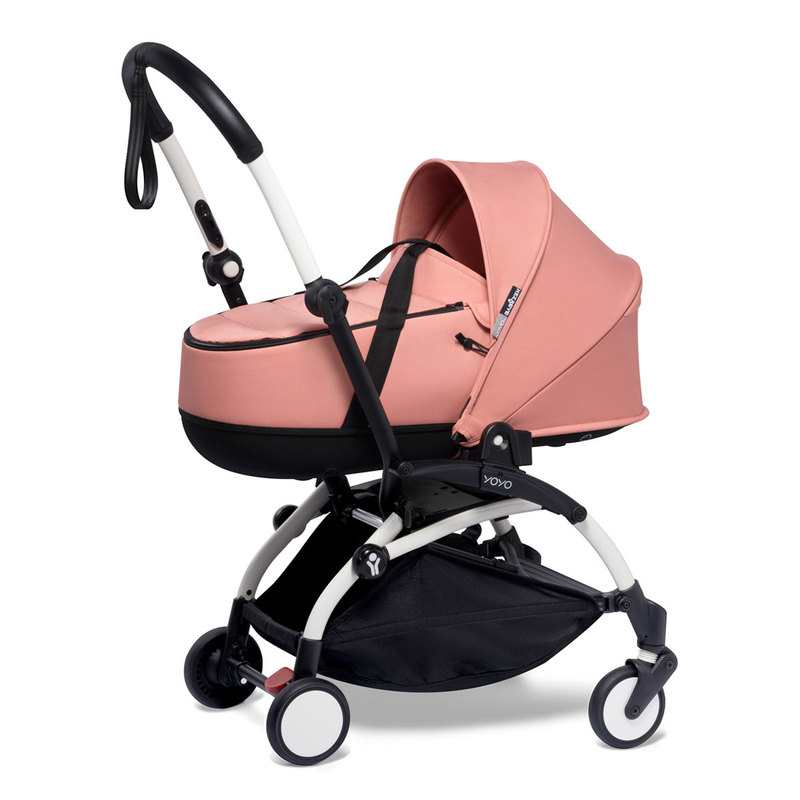 Poussette Yoyo2 4 roues châssis blanc nacelle ginger Babyzen
