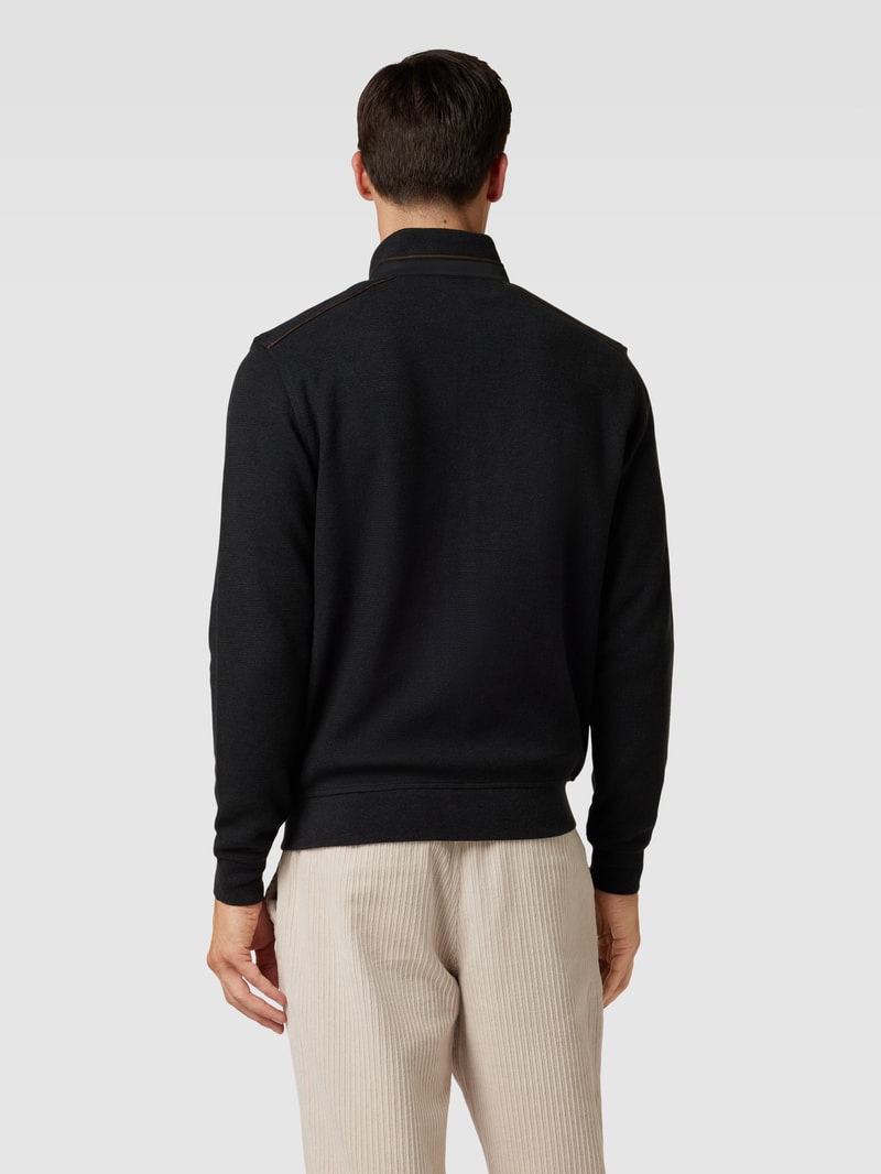 Sweatjacke mit Reißverschluss in anthrazit