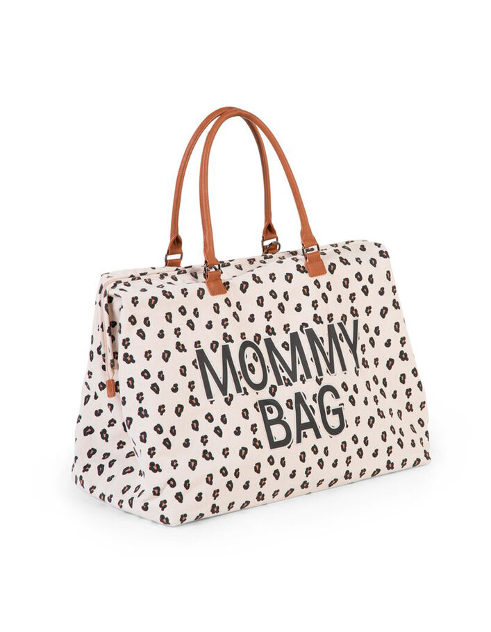 Sac à langer Mommy Bag écru imprimé léopard CHILDHOME