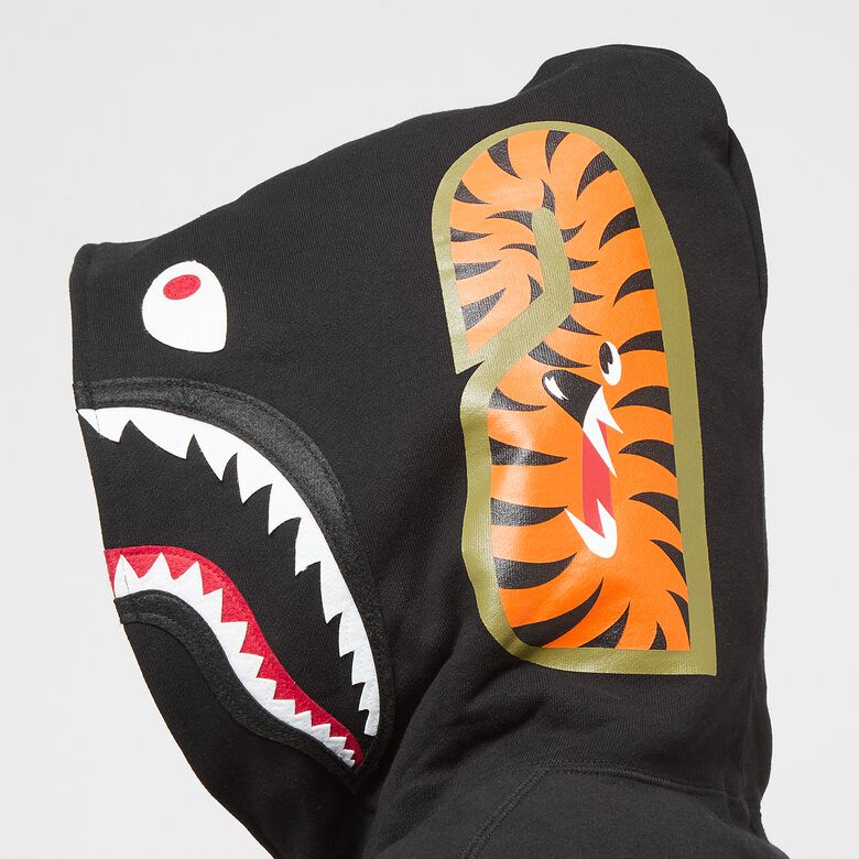 A Bathing Ape Shark Pullover Hoodie black