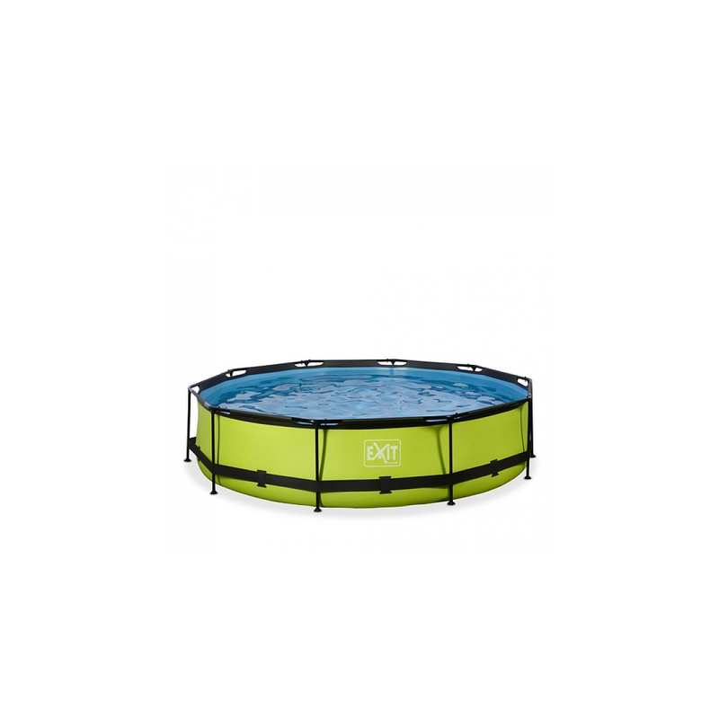 Piscine ø360x76cm avec pompe filtrante Lime vert