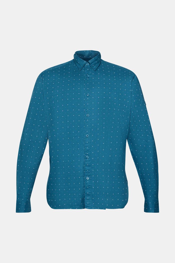 Button-Down-Hemd mit Micro-Print