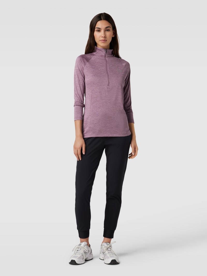 Longsleeve mit Label-Print in mauve