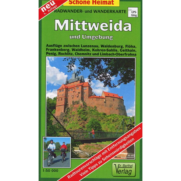 Radwander-und Wanderkarte Mittweida und Umgebung 1 : 50 000 - Wanderkarte