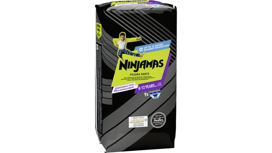 Ninjamas Pyjama Pants für Jungs 8-12 Jahre