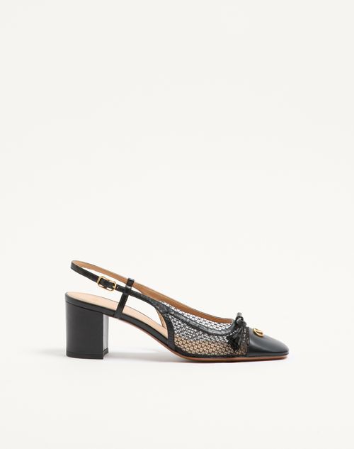 Valet Du Roi 60mm mesh og børneslingback pumps