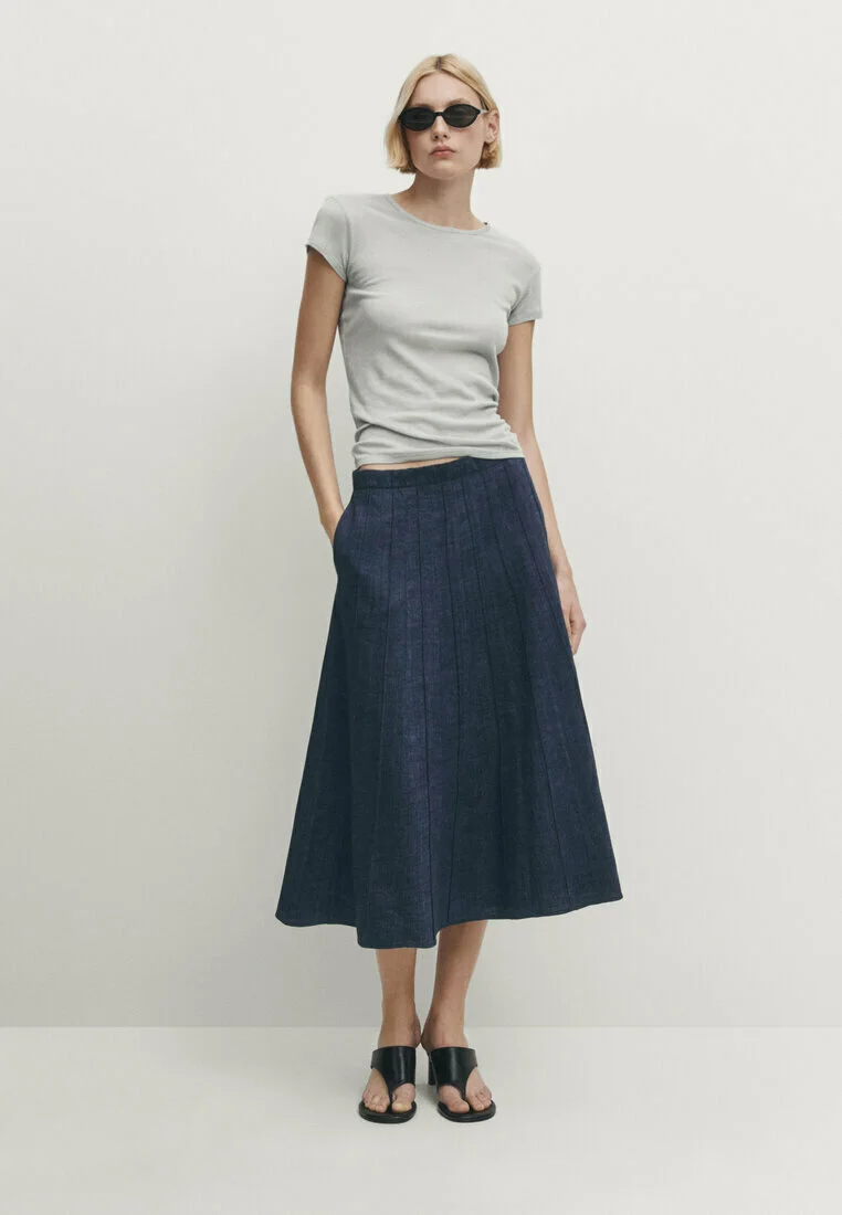 Massimo Dutti BOX- Falda evasé