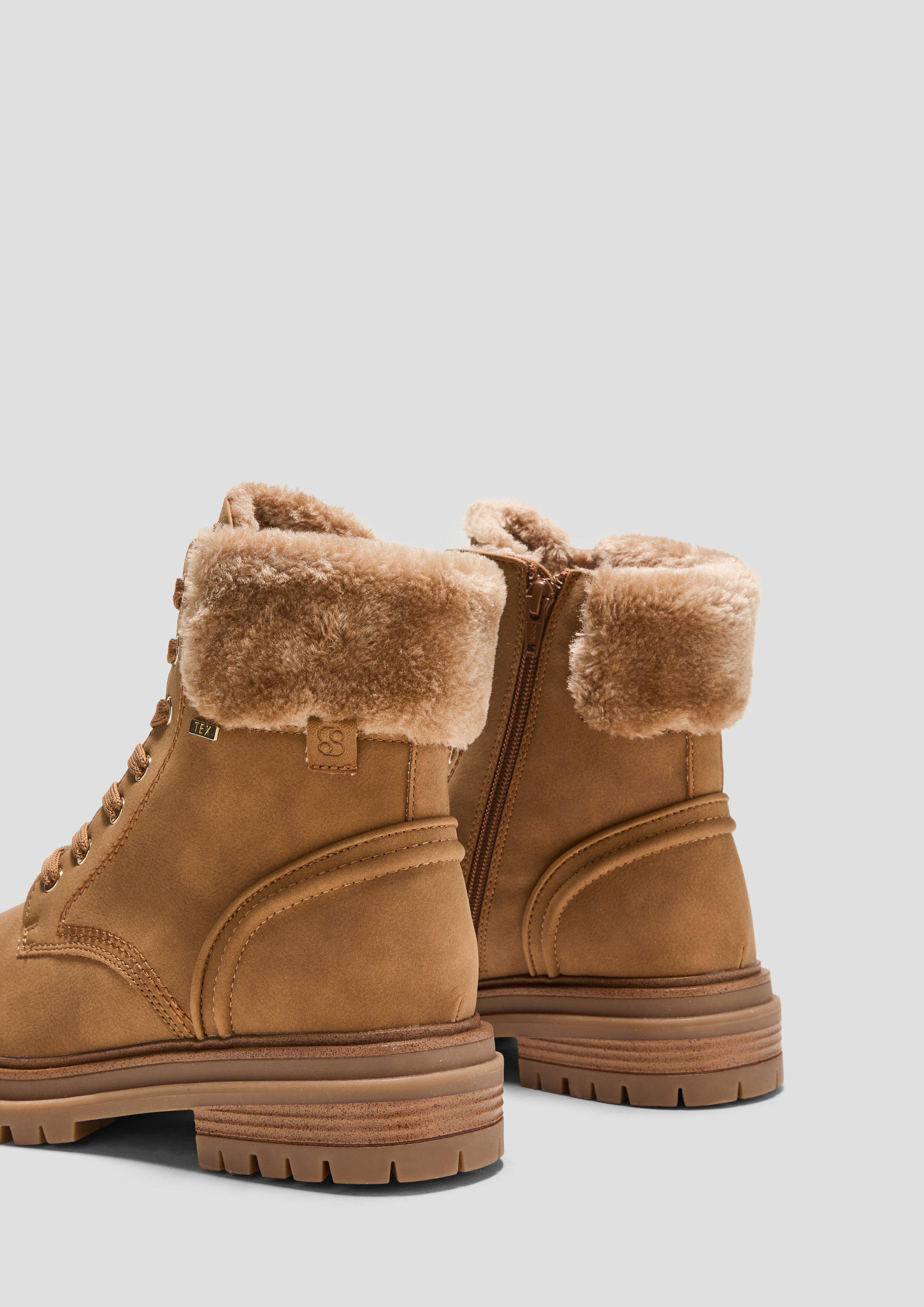 Tex-Stiefel mit Kunstfell-Applikation  6008591-337