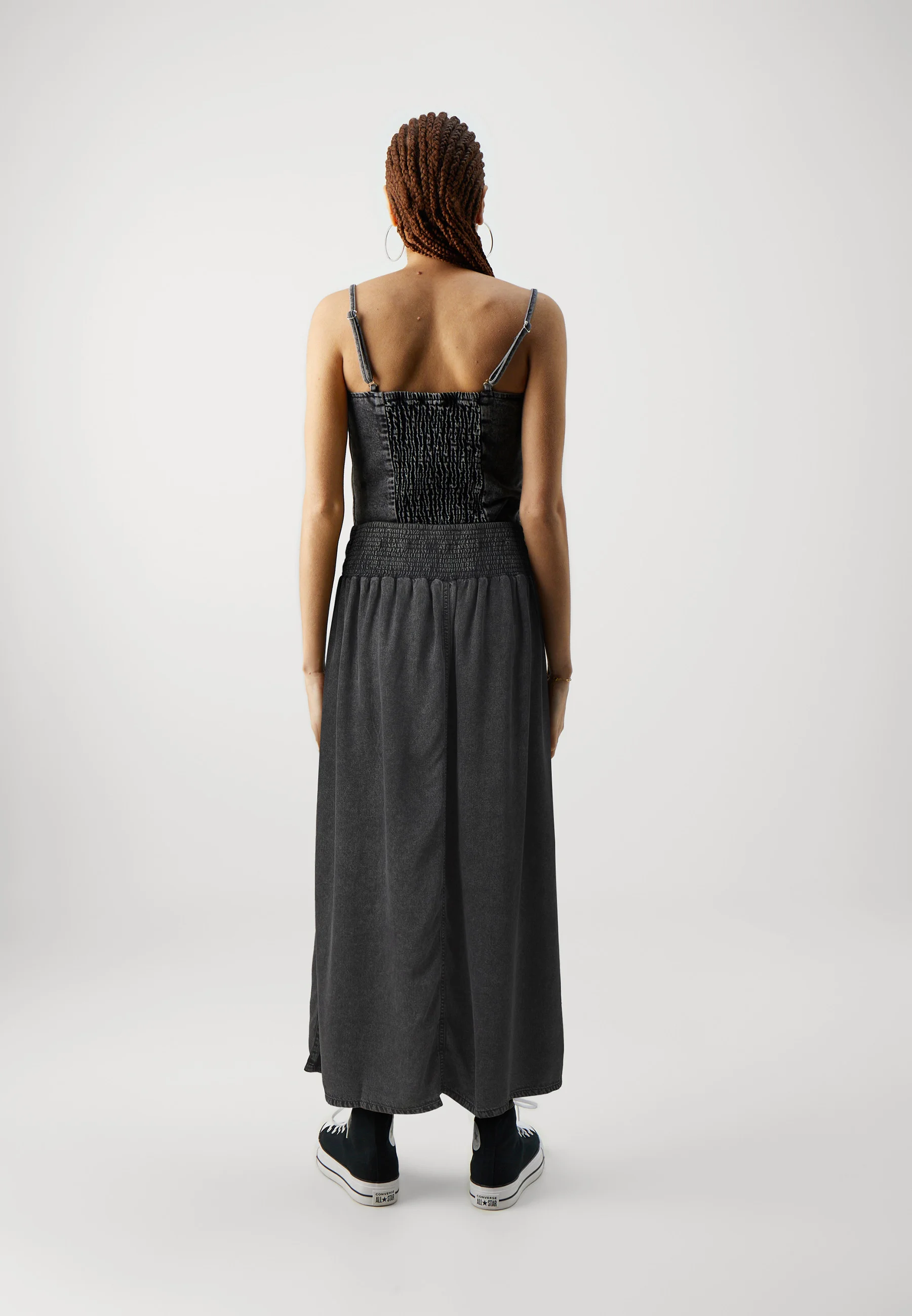 SOLO ONLBAHA FALDA LARGA VESTIDA - Falda plisada