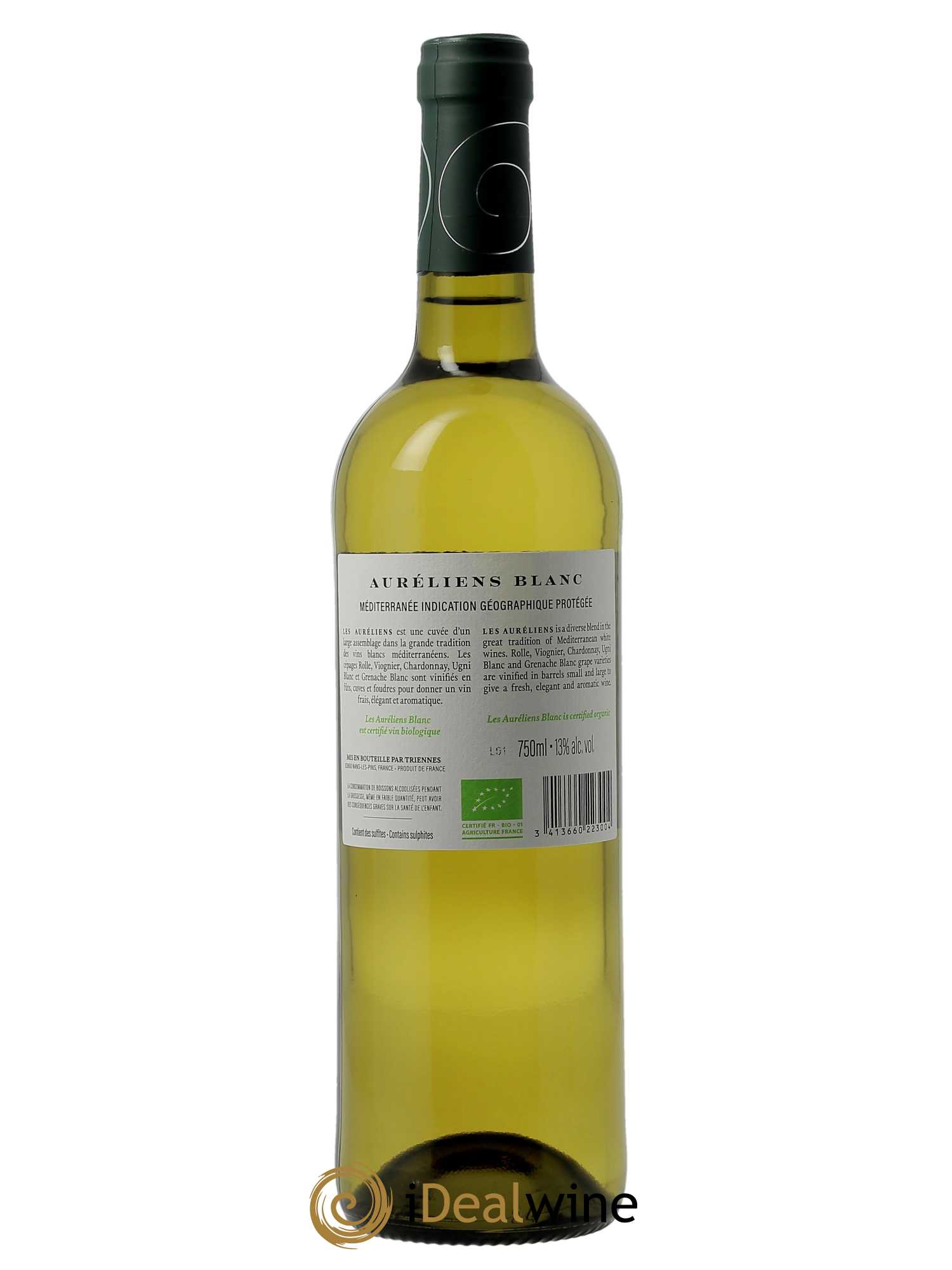 IGP Pays du Var (Vin de Pays du Var) Les Auréliens Triennes (Domaine)  2022 - Lot de 1 Bouteille