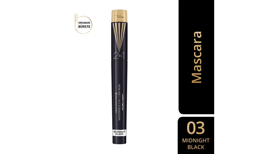 MAX FACTOR Masterpiece 2in1 Lash Wow Mascara 7 ml 03 - Midnight Black