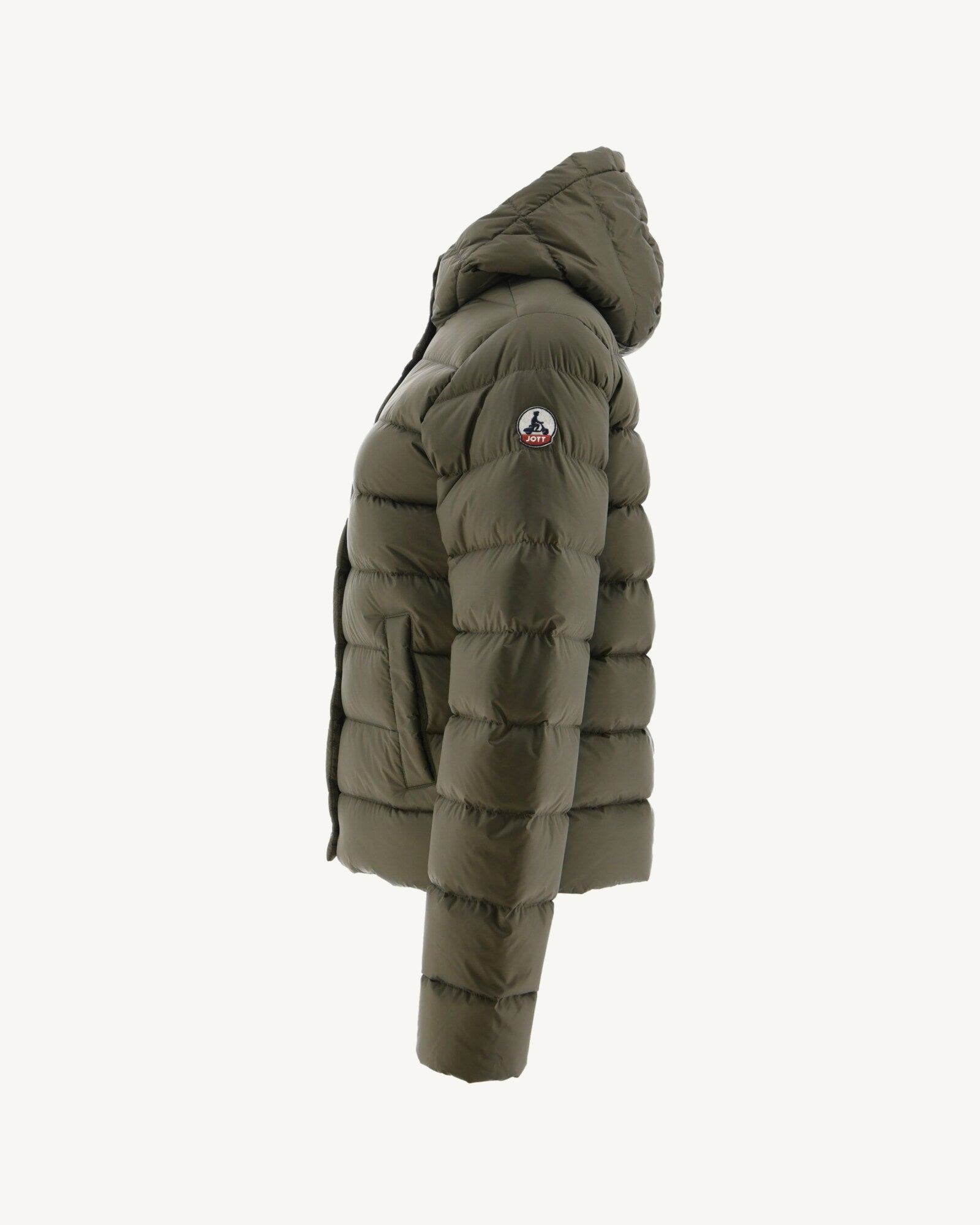 Doudoune droite à capuche Army Jane