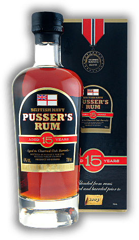 Pussers British Navy 15 Years Pussers British Navy 15 Years  Alter 15 J. - 0,7	 Liter - Vol 40%
