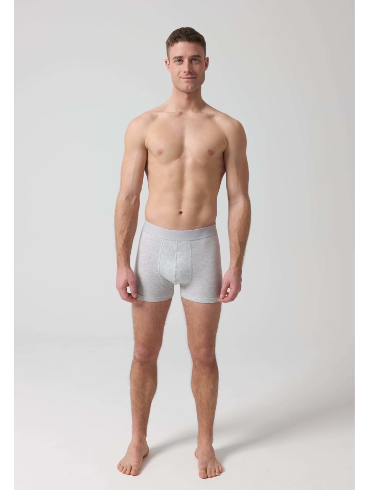 SNOCKS Boxershorts ohne Logo aus Bio-Baumwolle 6 Stück in Mix (Schwarz/Grau/Hellgrau) günstig kaufen 4XL