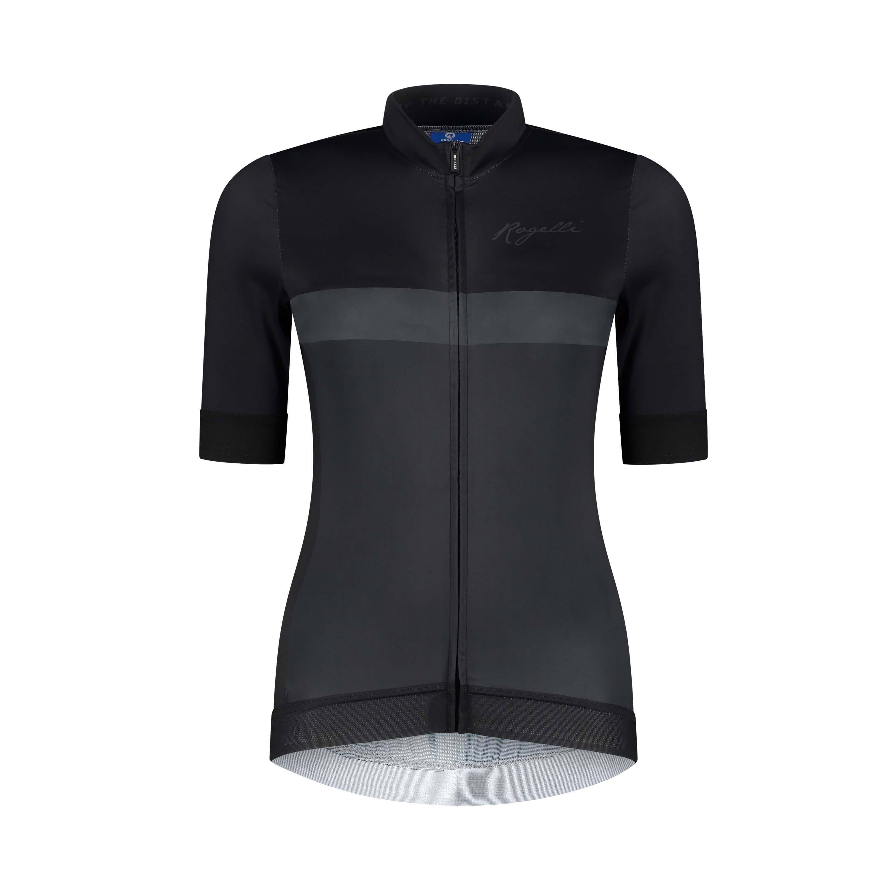 Rogelli Prime Schwarz/Grau Damen Radtrikot Kurzarm