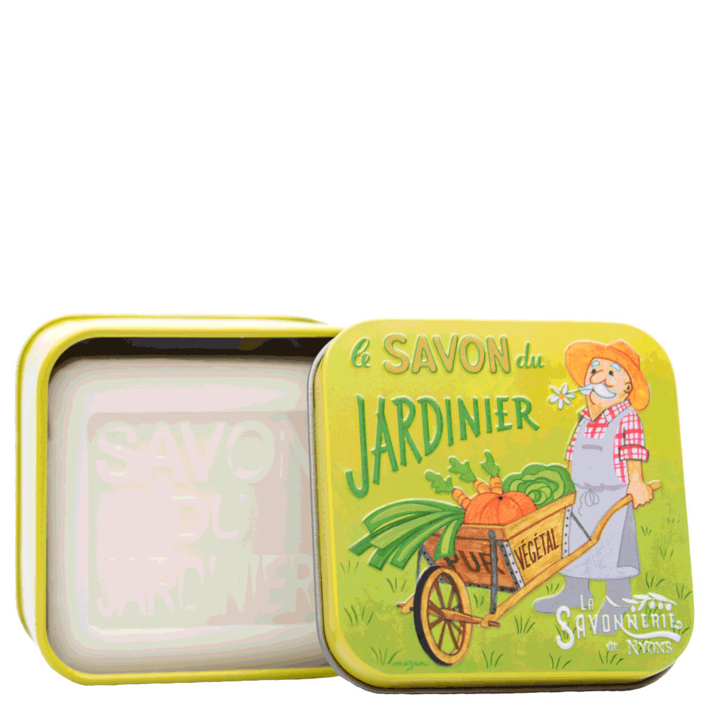 La savonnerie de nyons Savon du Jardinier 100g et Boîte Métal Savon