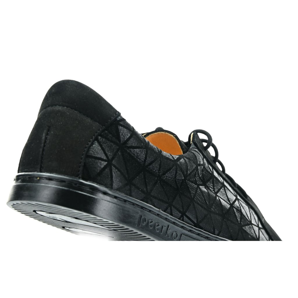 Peerko Classic Triangle Black Barfuß-Halbschuhe